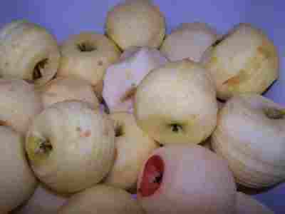 peeled quince