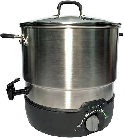 Kitchen Sense Aluminum Stock Pot with Steamer 16 quart (4 gallon)