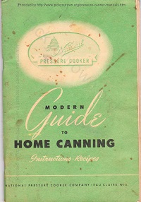 Old National No. 7 Pressure Canner Manual