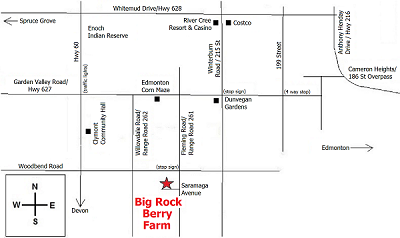 Big Rock Berry Farm Map