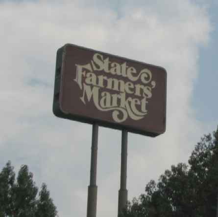 Georgia's Atlanta State Farmer's Market - sign in Firest Park