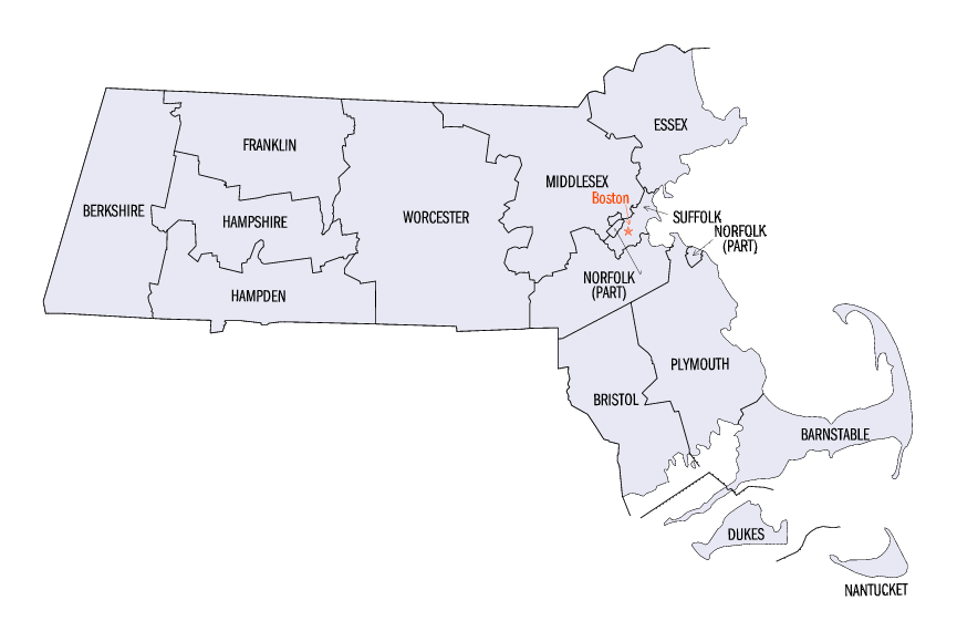 MA County Map