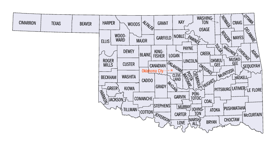 OK County Map
