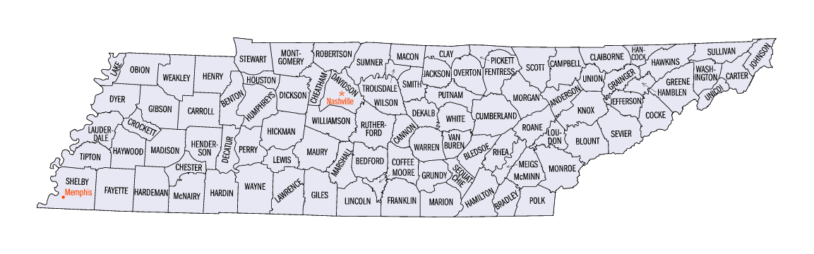 TN County Map