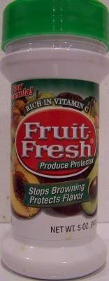 Fruit fresh or lemon juice to prevent browning