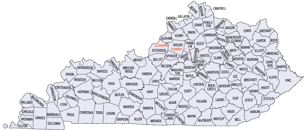KY County Map