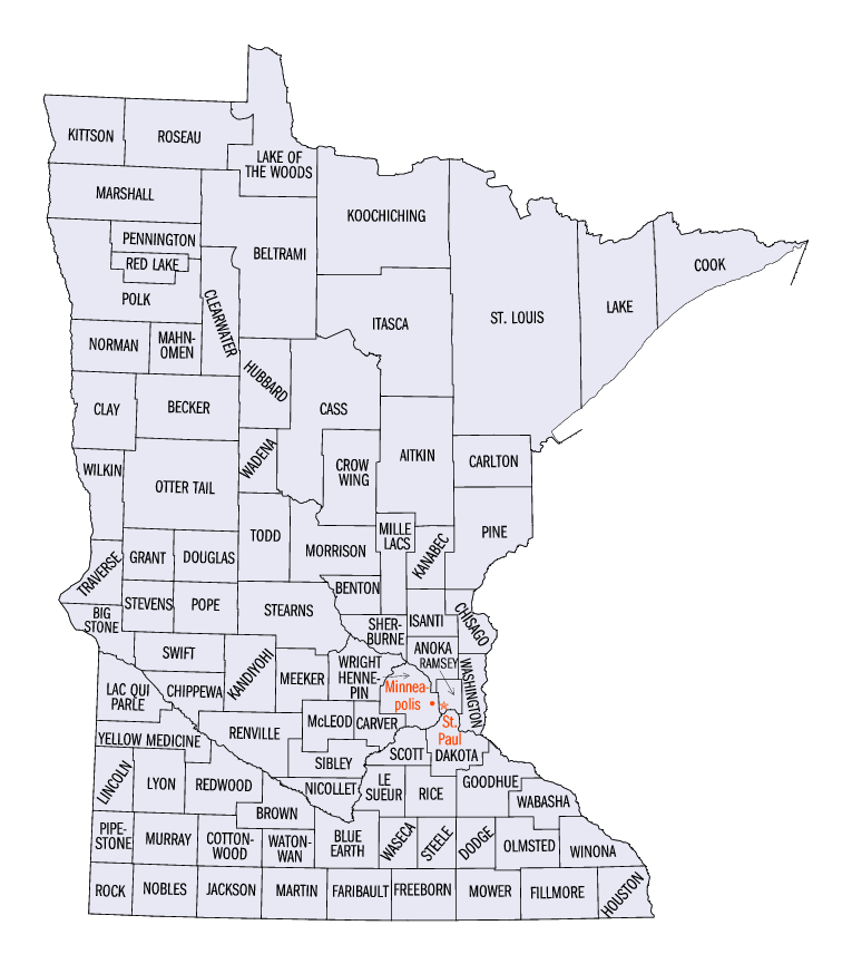 MN County Map