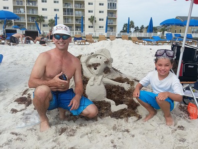 Luigi  Sand sculpture