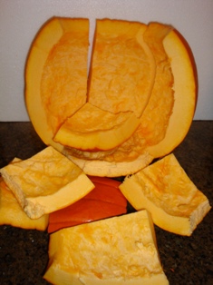 pumpkin pieces
