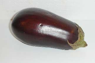 Black beauty eggplant prior to freezing