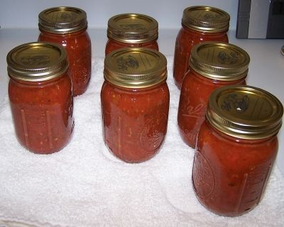 Home canned tomato paste